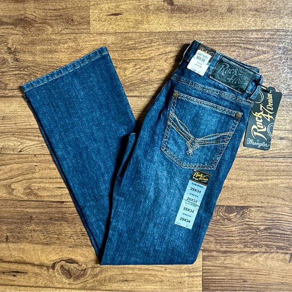 Wrangler • Men’s • Rock 47 • Slim/Straight • Blue • Denim • 29/34 • Jeans • New - Picture 6 of 16